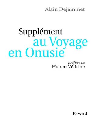 cover image of Supplément au Voyage en Onusie